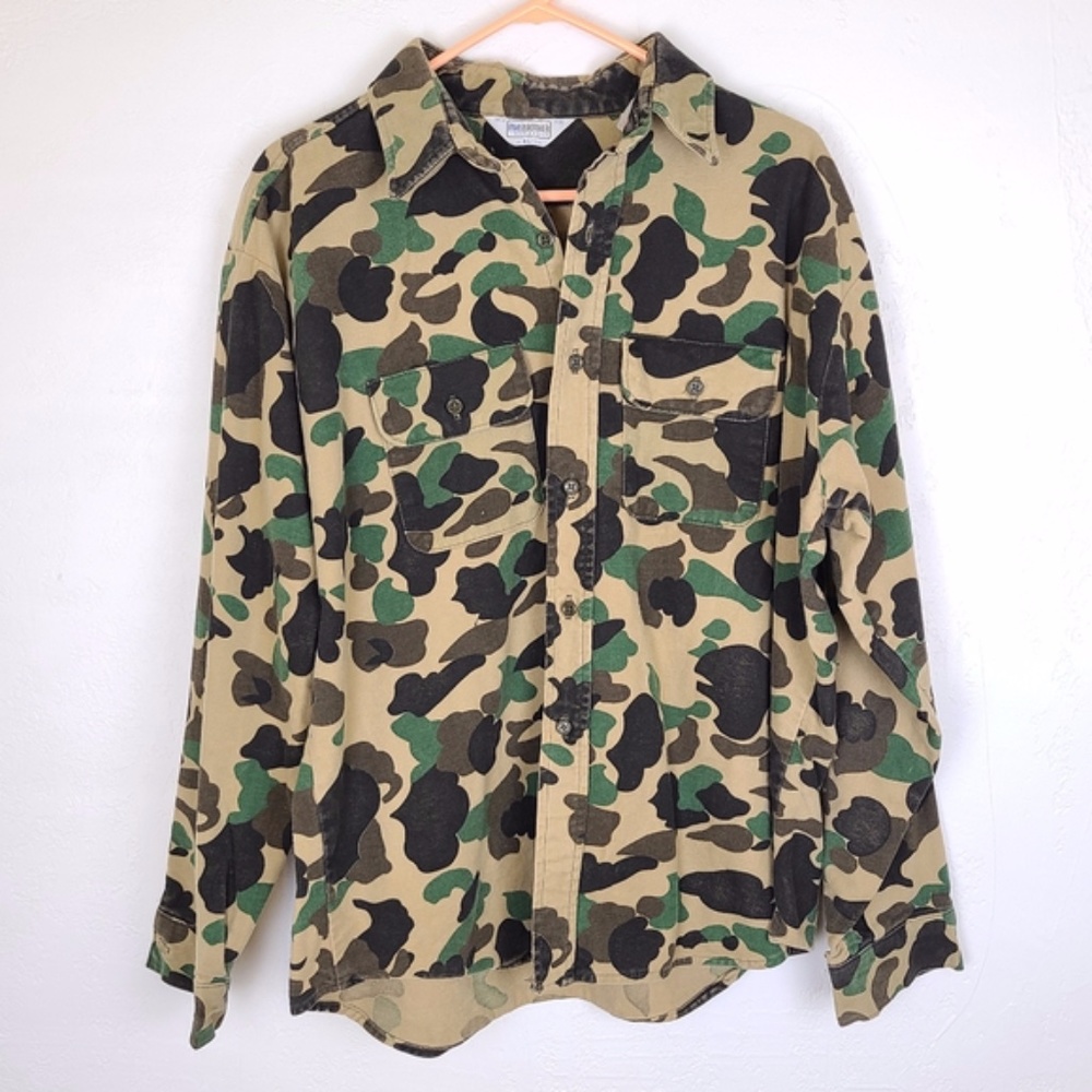 Vintage Five Brothers Camouflage Button Down XL